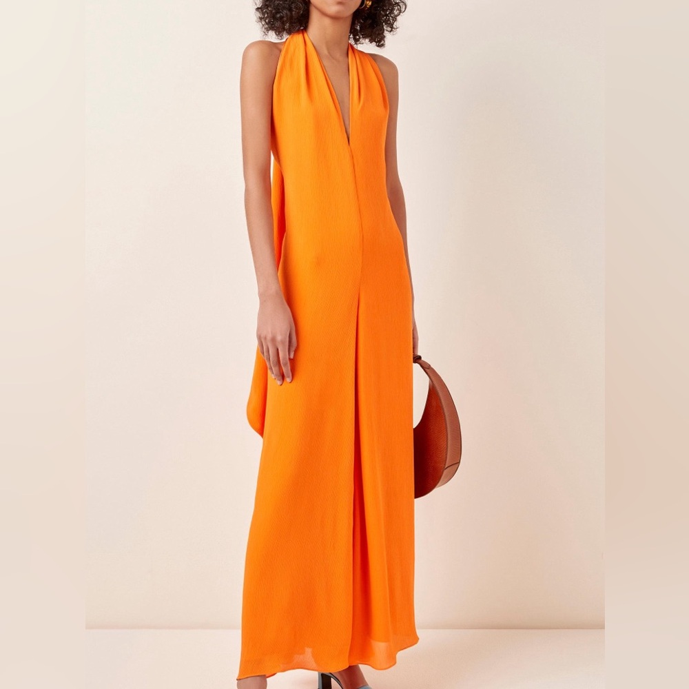 Staud Sycamore Orange jumpsuit can be worn multi ways!